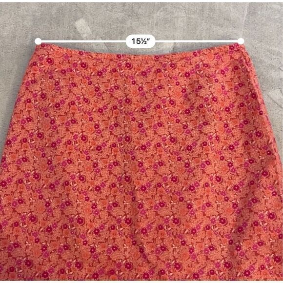 Women’s Vintage Cotton Floral Skirt 16 - Picture 6 of 9